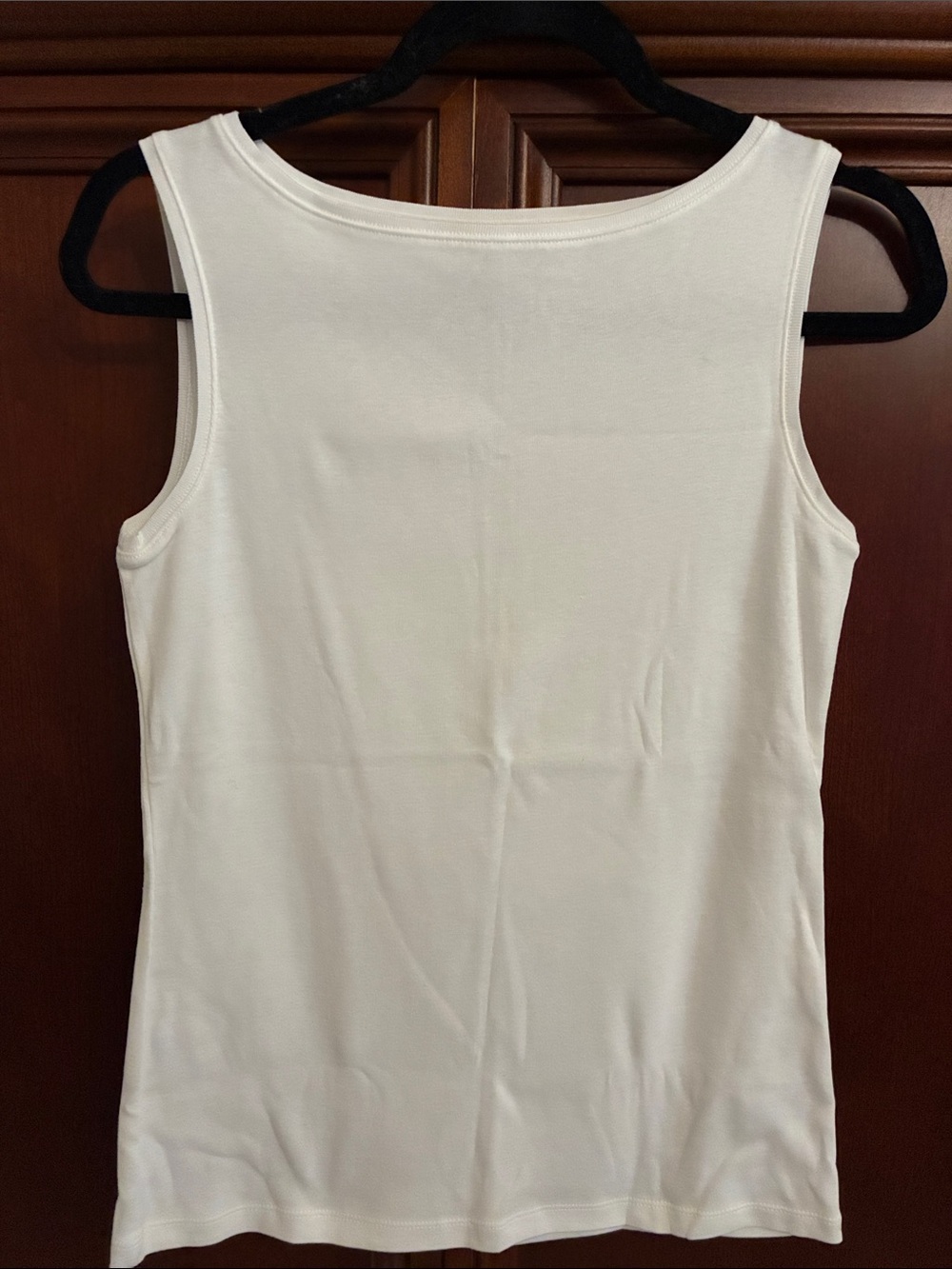 Talbots Women's White Tank Top - Classic Sleeveless Tee